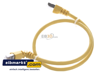 Ansicht oben rechts Telegrtner L00000A0199 Patchkabel S/FTP 6A gb 0,5m 1x90Grd 