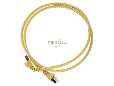 Ansicht oben vorne Telegrtner L00000A0200 Patchkabel S/FTP 6A gb 1,0m 1x90Grd 