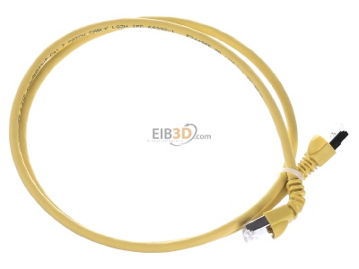 Ansicht oben links Telegrtner L00000A0200 Patchkabel S/FTP 6A gb 1,0m 1x90Grd 