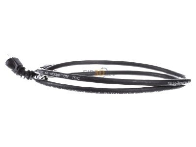 Ansicht rechts Telegrtner L00000A0202 Patchkabel S/FTP 6A sw 1,0m 1x90Grd 