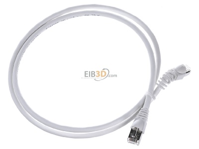 Ansicht oben links Telegrtner L00000A0204 Patchkabel S/FTP 6A ws 1,0m 1x90Grd 
