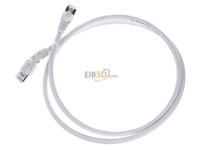 Ansicht oben rechts Telegrtner L00000A0204 Patchkabel S/FTP 6A ws 1,0m 1x90Grd 
