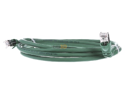 Frontansicht Telegrtner L00001A0156 Patchkabel S/FTP 6A gn 2,0m 1x90 