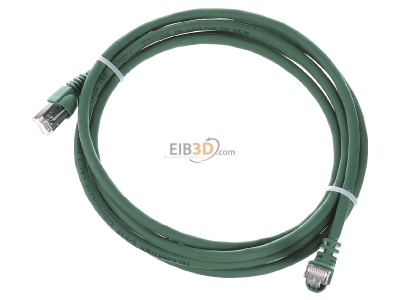 Ansicht oben vorne Telegrtner L00001A0156 Patchkabel S/FTP 6A gn 2,0m 1x90 