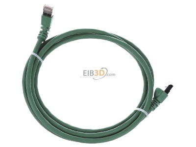 Ansicht oben hinten Telegrtner L00001A0156 Patchkabel S/FTP 6A gn 2,0m 1x90 