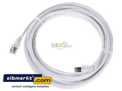 Ansicht oben vorne Telegrtner L00003A0127 Patchkabel S/FTP 6A ws 5,0m 1x90Grd 