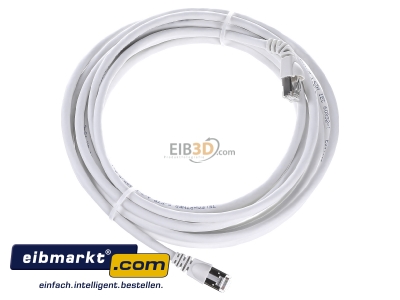 Ansicht oben links Telegrtner L00003A0127 Patchkabel S/FTP 6A ws 5,0m 1x90Grd 