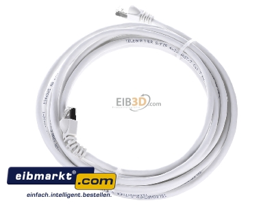 Ansicht oben rechts Telegrtner L00003A0127 Patchkabel S/FTP 6A ws 5,0m 1x90Grd 