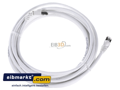 Ansicht oben hinten Telegrtner L00003A0127 Patchkabel S/FTP 6A ws 5,0m 1x90Grd 