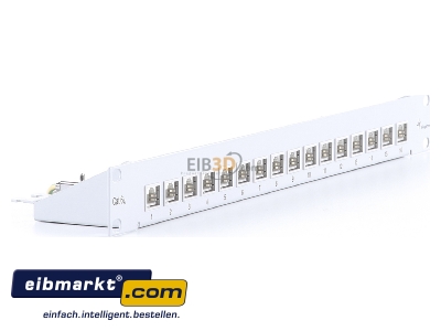Ansicht links Telegrtner J02022A0050 PatchPanel MPP16-HS Cat.6A RAL7035 