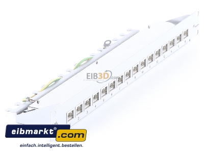 Ansicht oben links Telegrtner J02022A0050 PatchPanel MPP16-HS Cat.6A RAL7035 