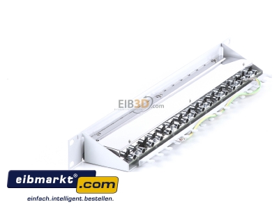 Ansicht oben rechts Telegrtner J02022A0050 PatchPanel MPP16-HS Cat.6A RAL7035 