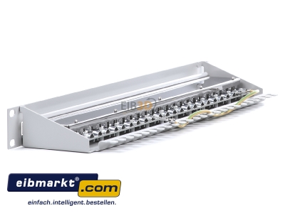 Ansicht rechts Telegrtner J02023A0050 PatchPanel MPP24-HS Cat.6A RAL 7035 