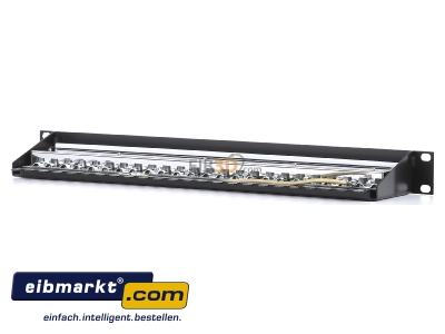 Ansicht hinten Telegrtner J02023S0050 PatchPanel MPP24-HS Cat.6A RAL 9005 sw 