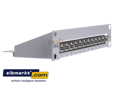 View on the left Telegrtner J02022A0057 Patch panel copper 12x RJ45 8(8)

