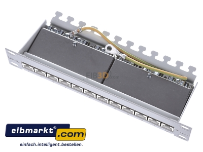 Ansicht oben vorne Telegrtner J02022A0057 Mini PatchPanel Cat.6A MPP12-HS K 