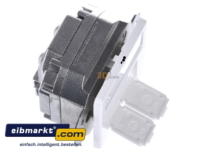 View top left Telegrtner J00020A0503 RJ45 2x8(8) Data outlet 6A (IEC) white - 
