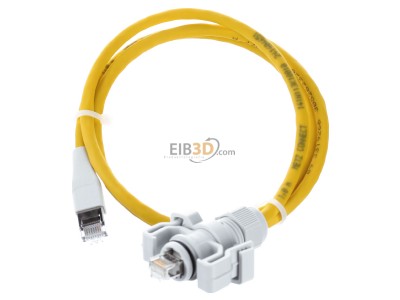 View up front Metz 141N113K10010 RJ45 8(8) Patch cord Cat.6 1m 
