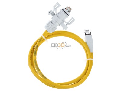 Top rear view Metz 141N113K10010 RJ45 8(8) Patch cord Cat.6 1m 
