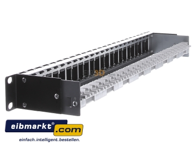 View on the right Metz Connect 130920-BK-E Patch panel copper
