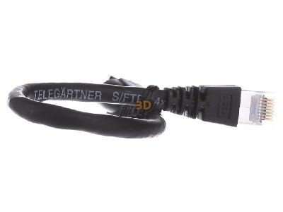 Back view Telegrtner L00000A0235 RJ45 8(8) Patch cord 6A (IEC) 0,25m 
