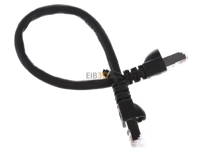 View top left Telegrtner L00000A0235 RJ45 8(8) Patch cord 6A (IEC) 0,25m 
