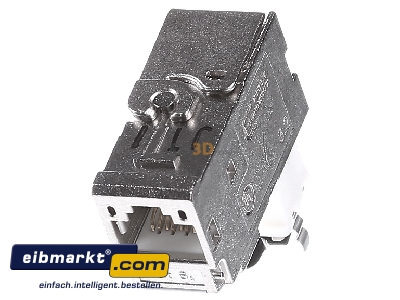 Frontansicht Metz Connect 130B12-E-90 C6Amodul 270 Jack Cat. 6A geschirmt TN C6Amod-270