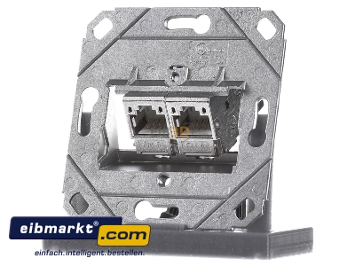 Frontansicht Metz Connect 130B12D21200E90 Anschlussdose C6Amodul UP0 2Port 270 UP0 TN C6Amod-2UP0-270