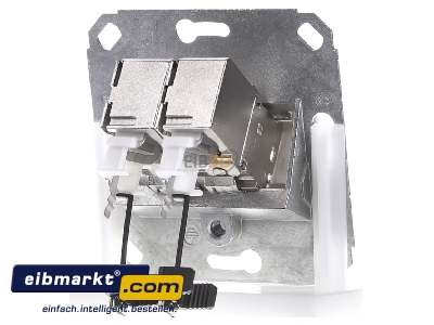 Back view Metz Connect 130B12D21102E90 RJ45 8(8) Data outlet white
