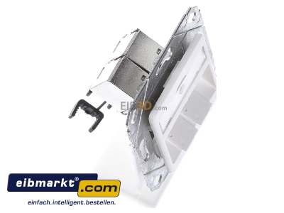 View top left Metz Connect 130B12D21102E90 RJ45 8(8) Data outlet white
