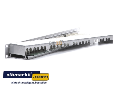 Ansicht rechts Metz Connect 130855C-E-90 24-Port Panel E-DAT C6A 1HE Alu TN EDATC6A-MP24