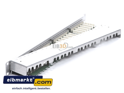 Ansicht oben rechts Metz Connect 130855C-E-90 24-Port Panel E-DAT C6A 1HE Alu TN EDATC6A-MP24