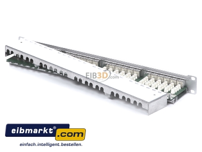 Ansicht oben hinten Metz Connect 130855C-E-90 24-Port Panel E-DAT C6A 1HE Alu TN EDATC6A-MP24