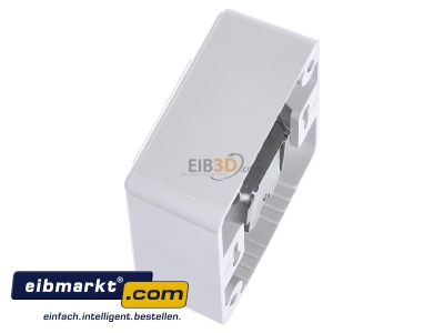 View top right Metz Connect E-DAT C6A 1AP rws RJ45 8(8) Data outlet white
