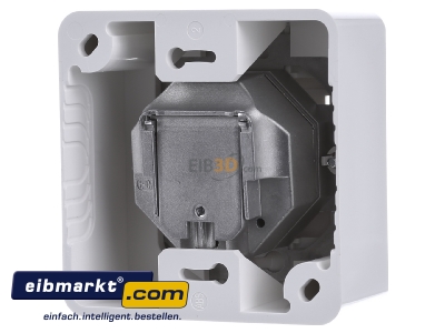 Back view Metz Connect E-DAT C6A 2 AP rws RJ45 8(8) Data outlet white
