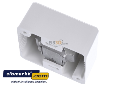 Top rear view Metz Connect E-DAT C6A 2 AP rws RJ45 8(8) Data outlet white
