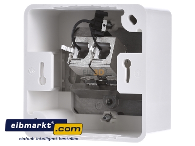 Back view Metz Connect TN C6Amod-2AP-180rw RJ45 8(8) Data outlet white - 
