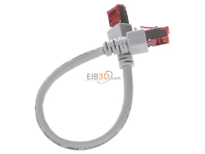 Top rear view EFB-Elektronik EC6000 0,25mgr S/FTP RJ45 8(8) Patch cord Cat.6 0,25m 
