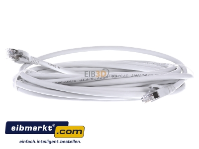 Frontansicht CommScope/AMP Netconn 1-1711983-4 Patchkabel Kat.6A S/FTP RJ45/RJ45 grau TN-6000A gr 7,5m