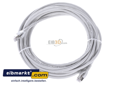 Ansicht oben vorne CommScope/AMP Netconn 1-1711983-4 Patchkabel Kat.6A S/FTP RJ45/RJ45 grau TN-6000A gr 7,5m