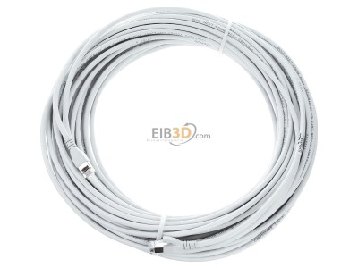 Ansicht oben vorne CommScope/AMP Netconn TN-6000A gr 30,0m Patchkabel Kat.6A S/FTP RJ45/RJ45 grau 
