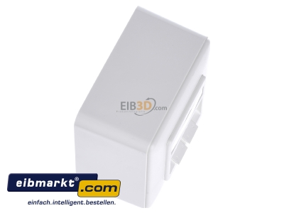 Ansicht oben links Metz Connect 130B10D20002-E Anschlussdose leer AP 2x rws 43mm 