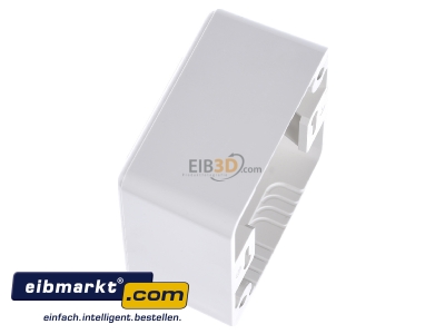 Ansicht oben rechts Metz Connect 130B10D20002-E Anschlussdose leer AP 2x rws 43mm 