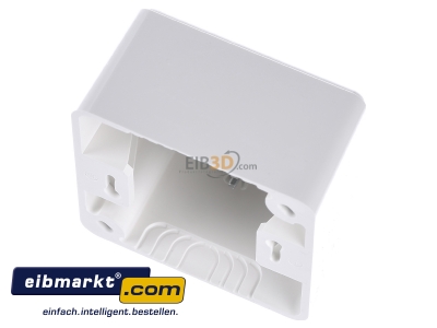 Ansicht oben hinten Metz Connect 130B10D20002-E Anschlussdose leer AP 2x rws 43mm 