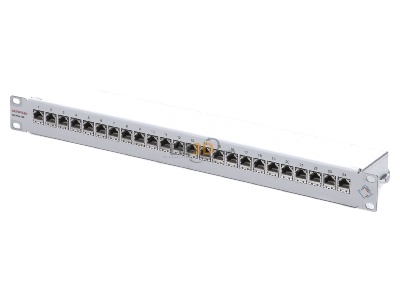 Ansicht oben vorne Dtwyler 417980 Patchpanel CSA24/8 1HE Cat6A-ISO RAL7035 