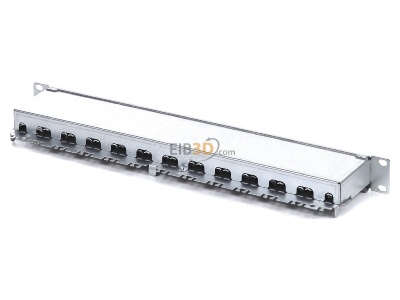 Ansicht oben hinten Dtwyler 417980 Patchpanel CSA24/8 1HE Cat6A-ISO RAL7035 