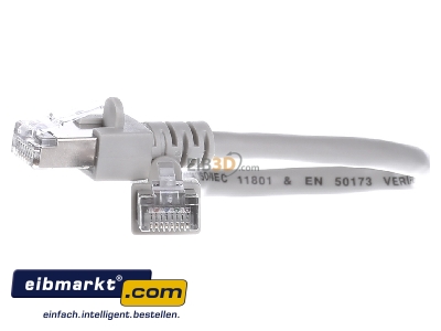 Frontansicht EFB-Elektronik K5455.0,25 Patchkabel Cat.5e 2xRJ45 mit SF/UTP EC5000 0,25mgrSF/UTP