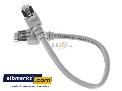 Ansicht oben rechts EFB-Elektronik K5455.0,25 Patchkabel Cat.5e 2xRJ45 mit SF/UTP EC5000 0,25mgrSF/UTP