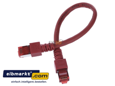 Ansicht oben vorne EFB-Elektronik EC6000 0,25m rtS/FTP Patchkabel Cat.6 2xRJ45 mit S/FTP 