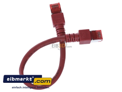 Ansicht oben hinten EFB-Elektronik EC6000 0,25m rtS/FTP Patchkabel Cat.6 2xRJ45 mit S/FTP 
